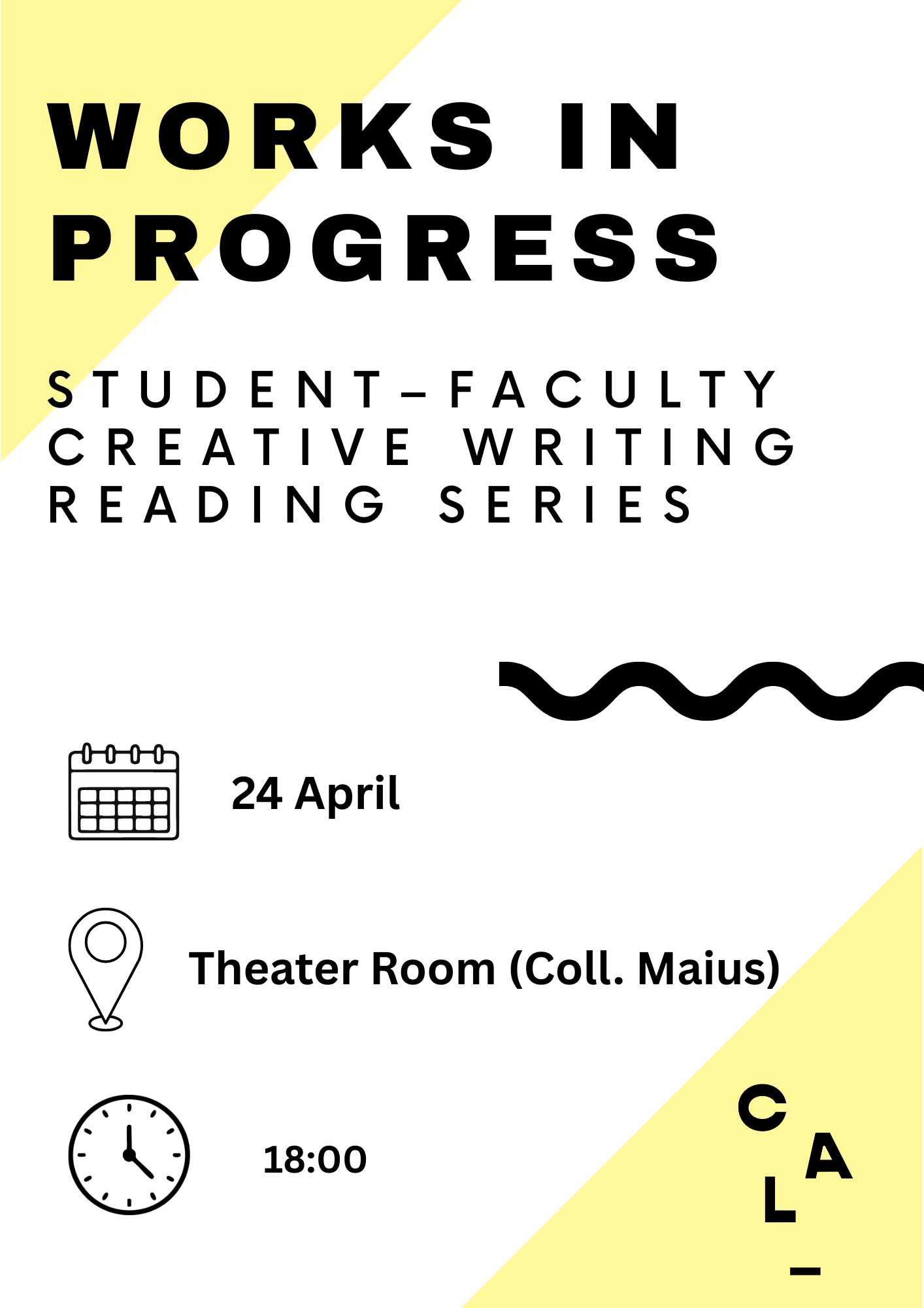Works in Progress: Student–Faculty Creative Writing Reading Series